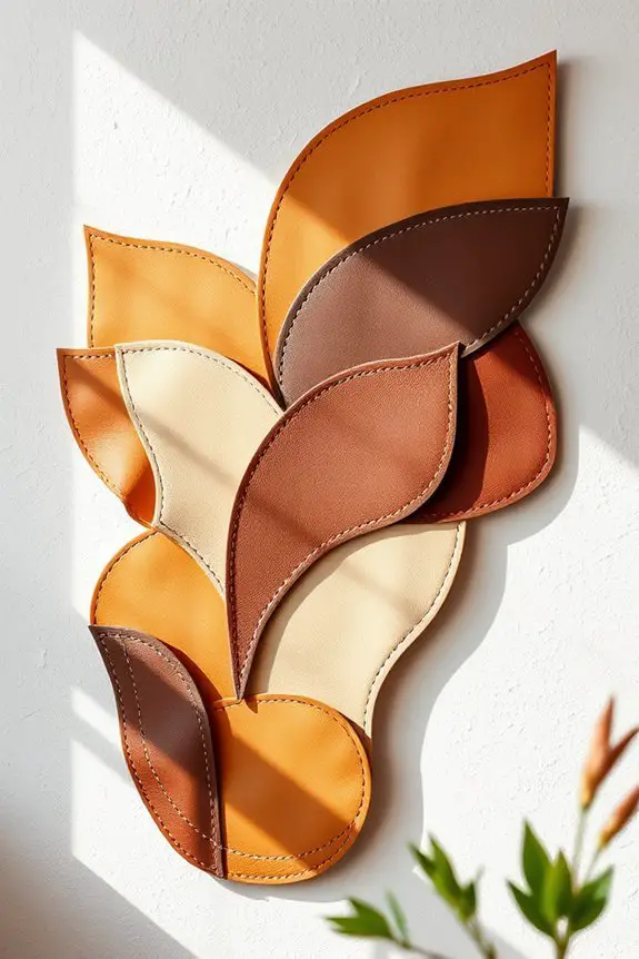 leather wall art creation