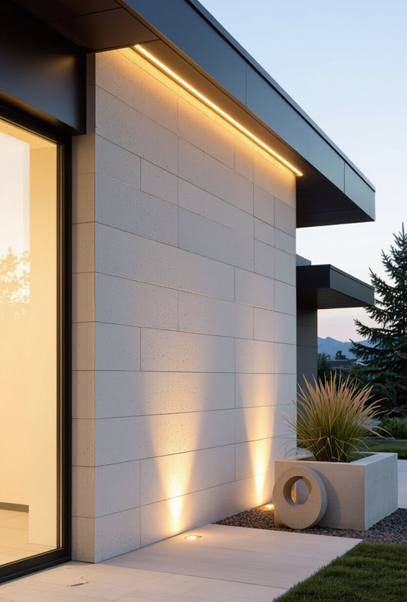 led grazing reveals texture