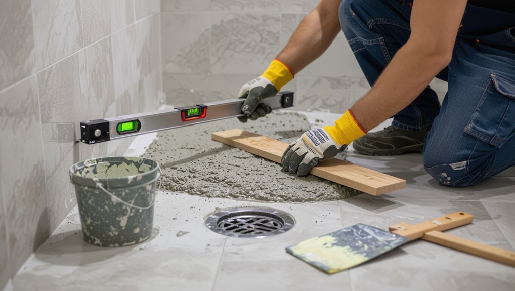 level and slope mortar