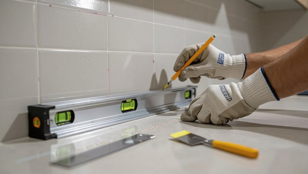 level tile layout preparation