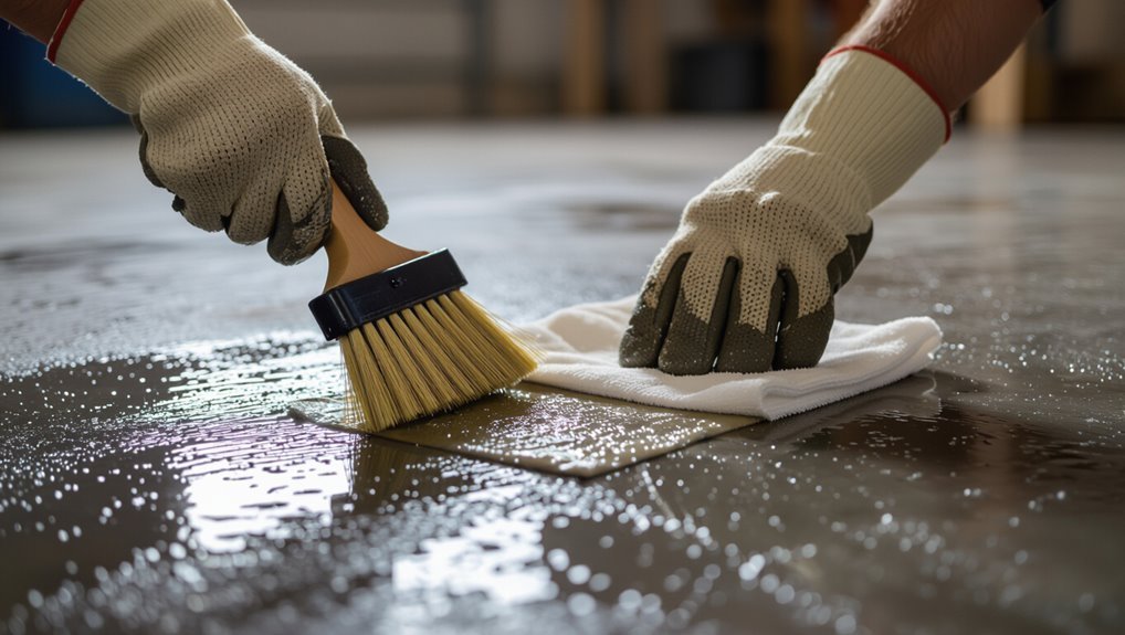 lift residue avoid smearing