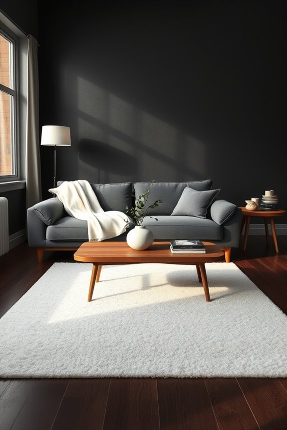 light accents balance dark colors