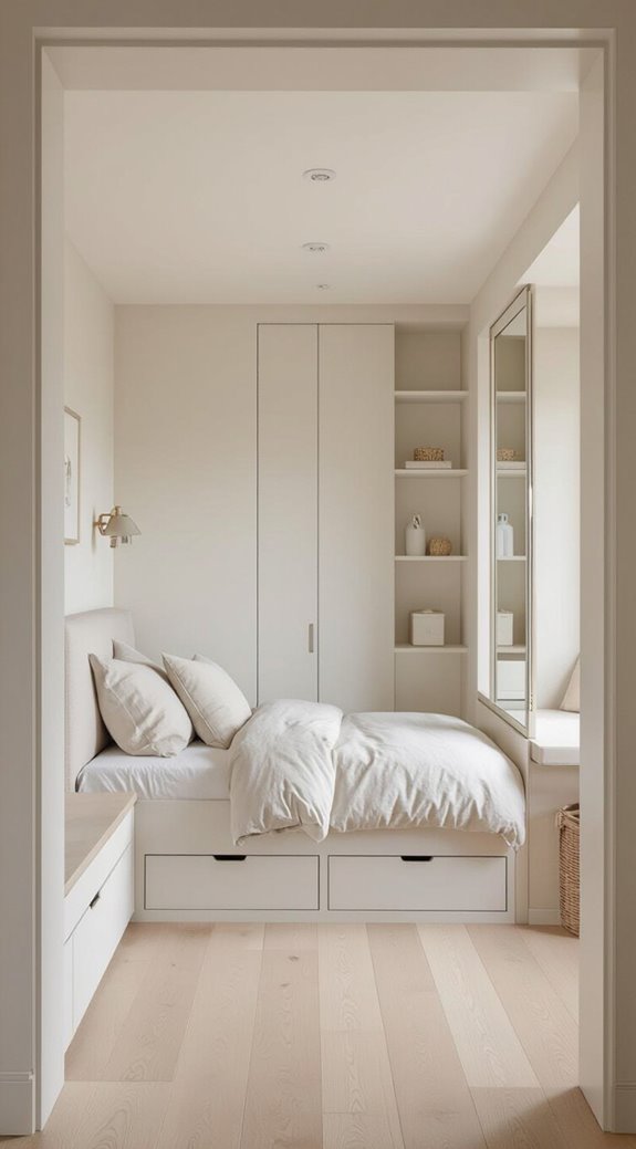 light colors and mirrors