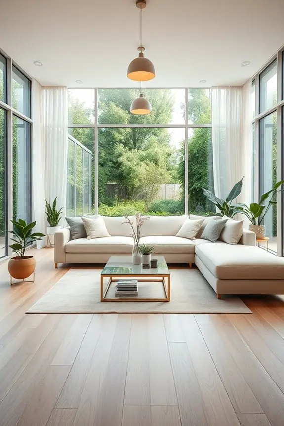 light filled indoor oasis