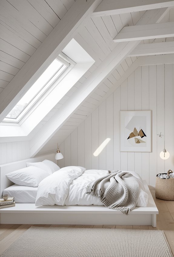 light filled scandinavian attic retreat
