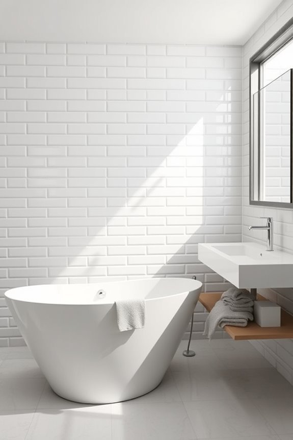 light grey subway tiles