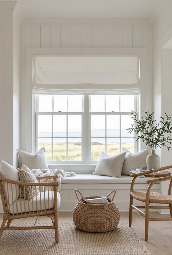 light linen shades minimal hardware