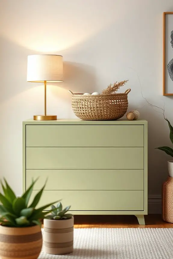 light olive and baskets