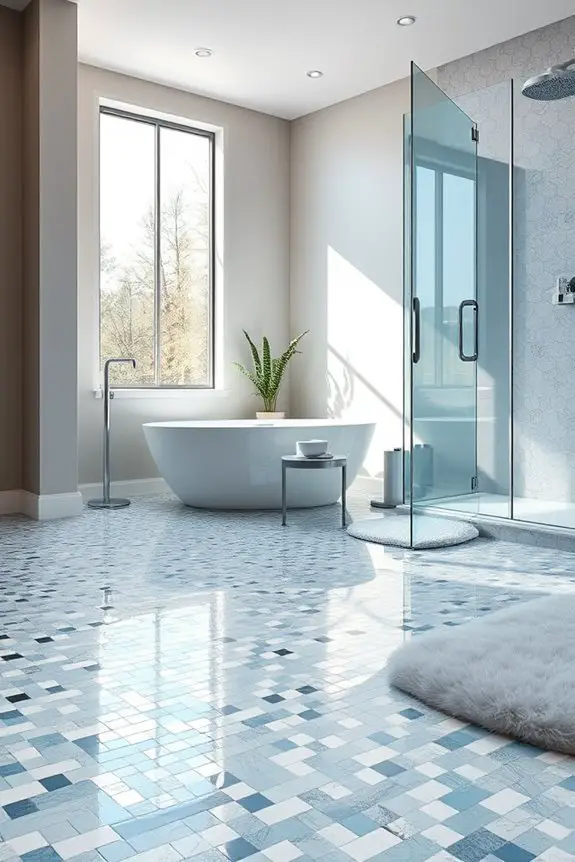 light reflecting mosaic tiles