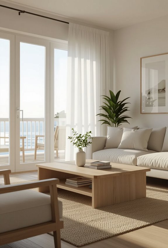 light toned lacquered pale wood