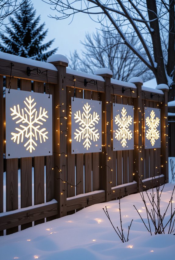 light up snowflake decorations