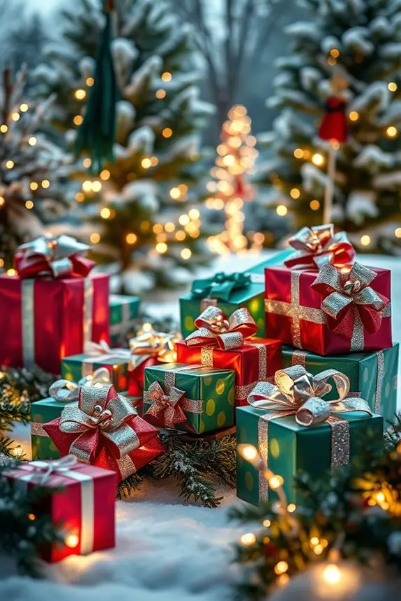 lighted christmas gift boxes