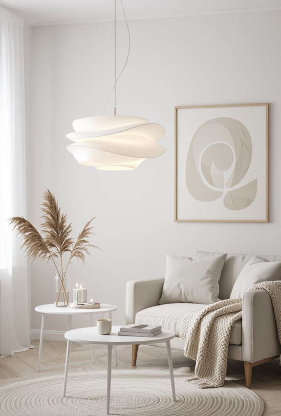 lighting as sculptural centerpiece