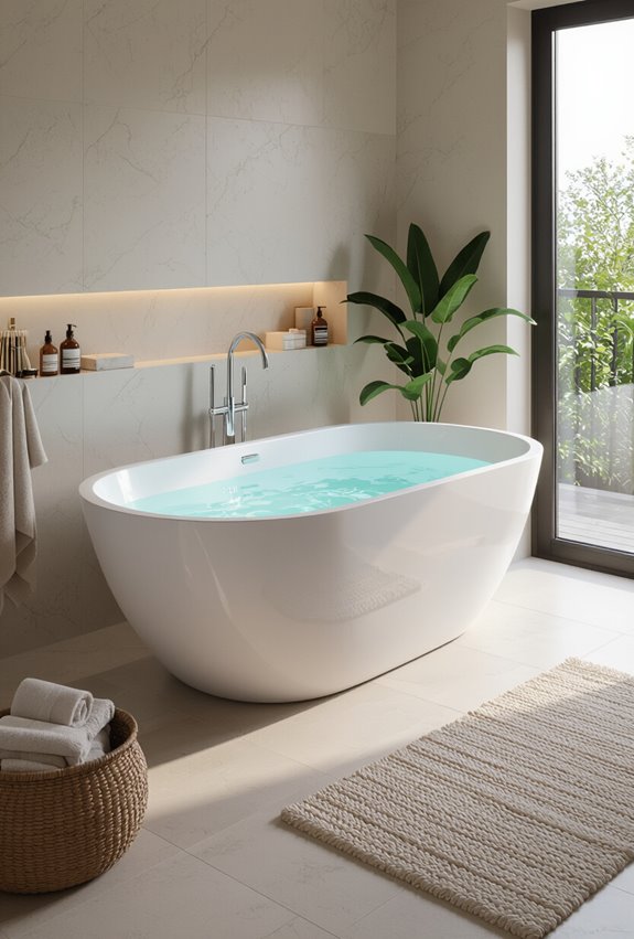 lightweight affordable customizable acrylic tubs