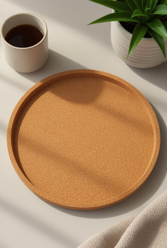 lightweight heat resistant cork tray