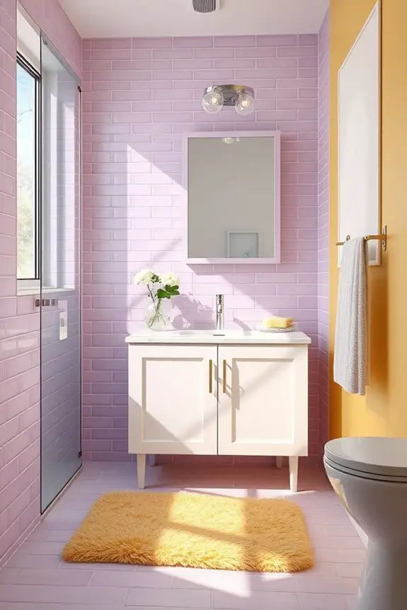 lilac and soft yellow harmony