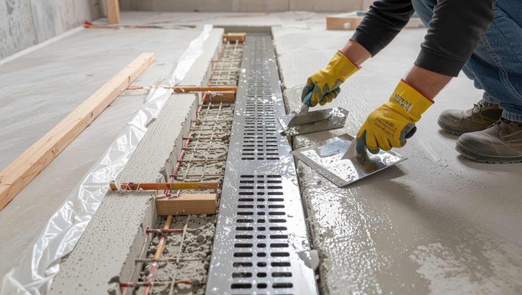 linear drain installation process