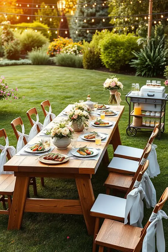 lively backyard bbq celebration