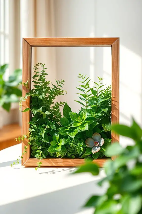 living decor with greenery