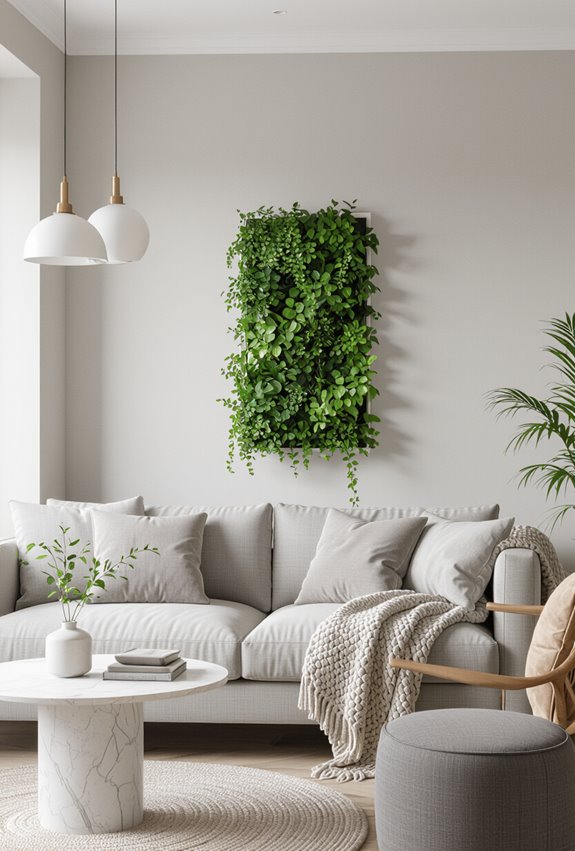 living vertical plant panels