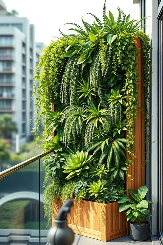 living wall art installation