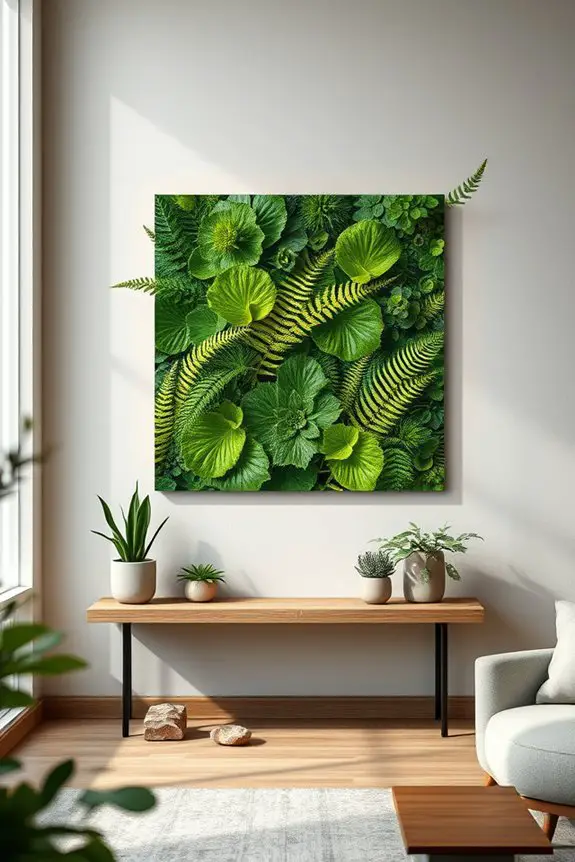 local flora inspired green art