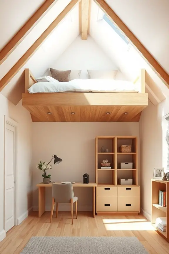 lofted bed space maximization