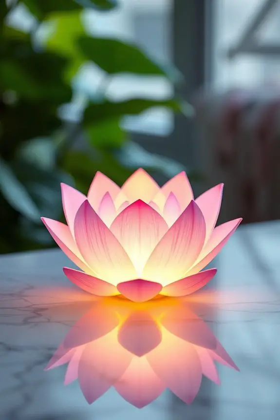 lotus flower calming night light
