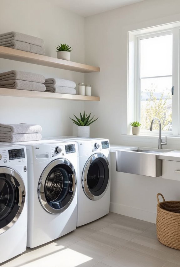 low flow washer with detergents