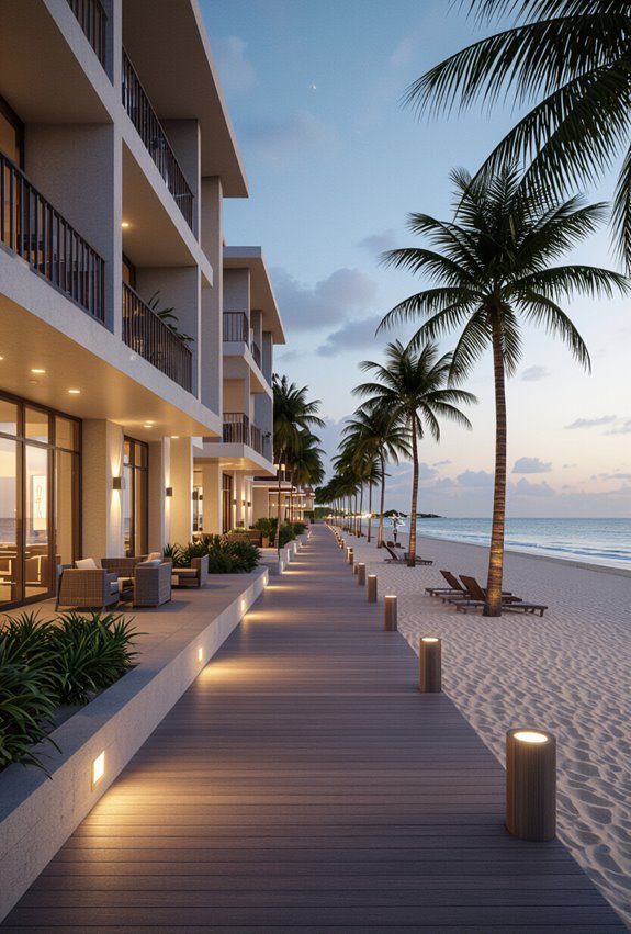 low glare coastal safety lighting