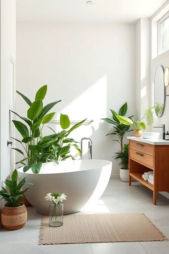 low maintenance bathroom plants
