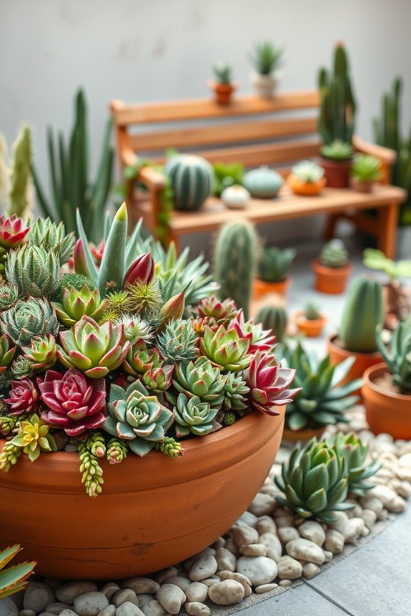 low maintenance succulent garden