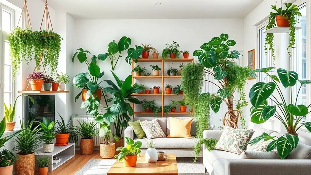 lush apartment plant aesthetics