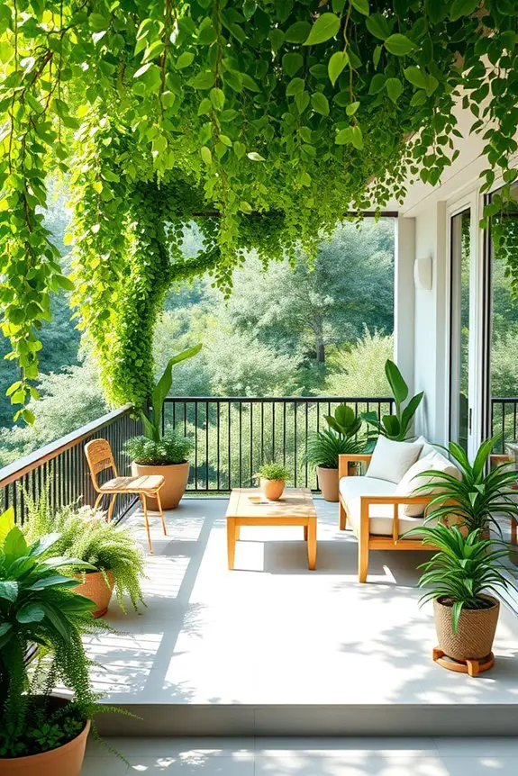 lush balcony green retreat