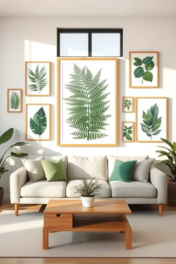 lush fern and foliage prints