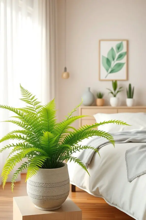 lush ferns for tranquility