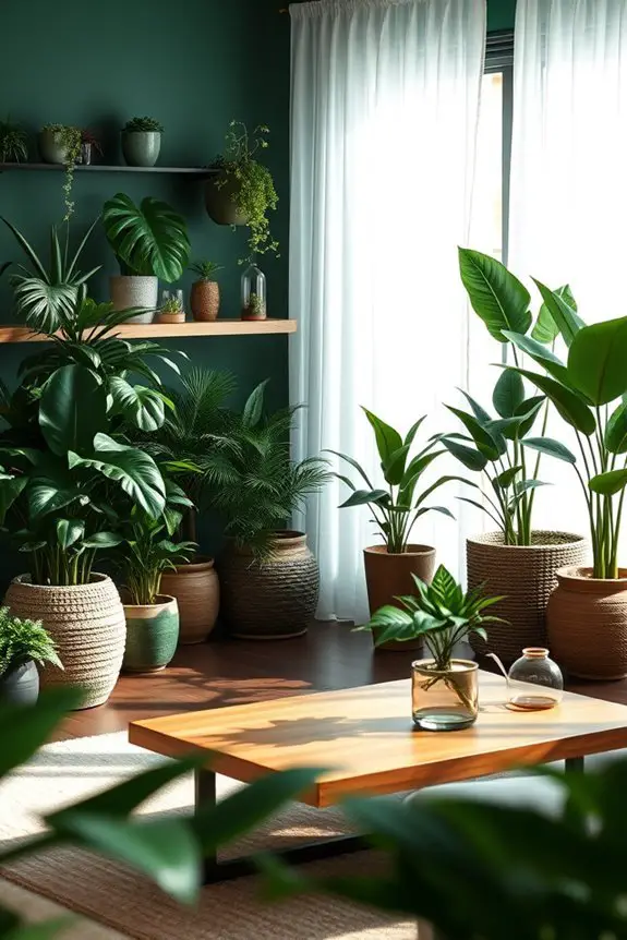 lush indoor plant care