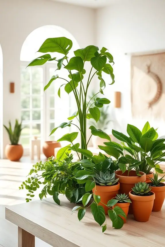 lush indoor plant oasis