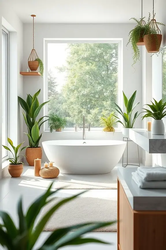 lush indoor plants oasis