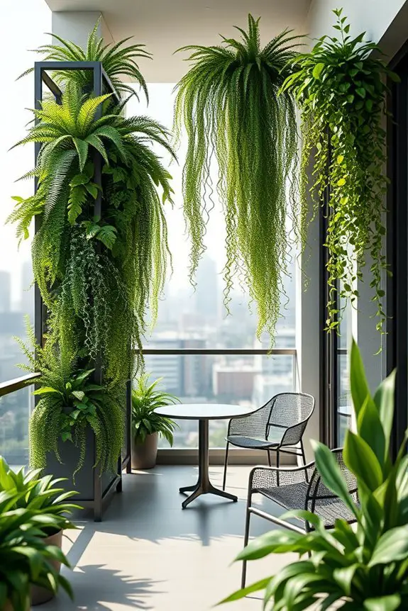 lush indoor vertical gardens
