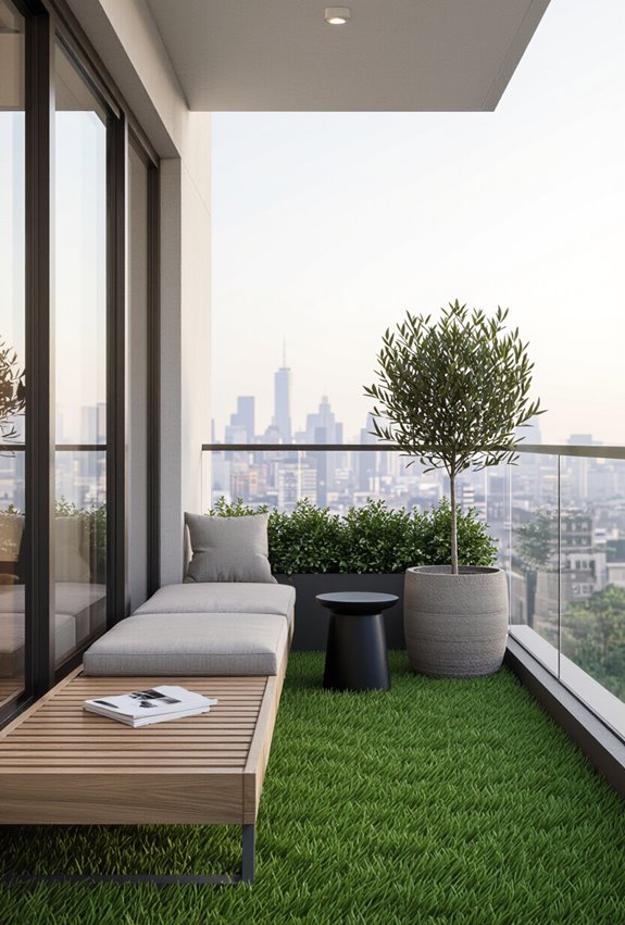 lush low maintenance synthetic turf