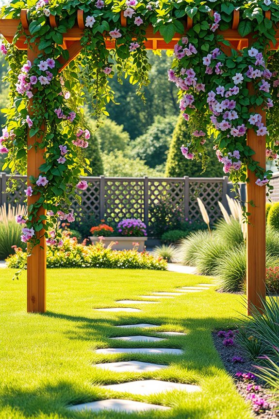 lush outdoor kitchen transformation