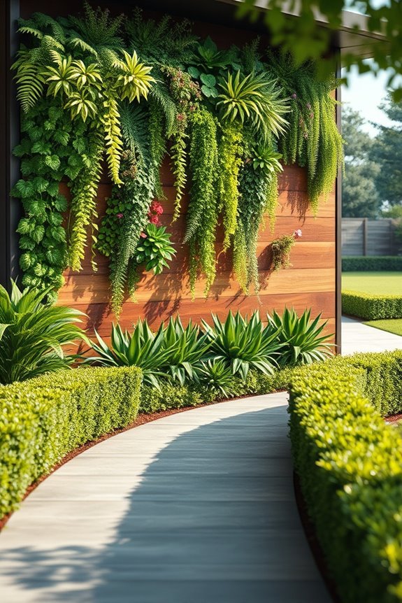 lush vertical garden transformation