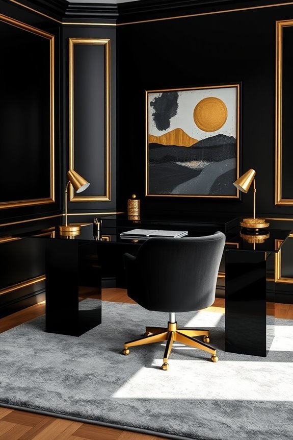 luxe black and gold elegance