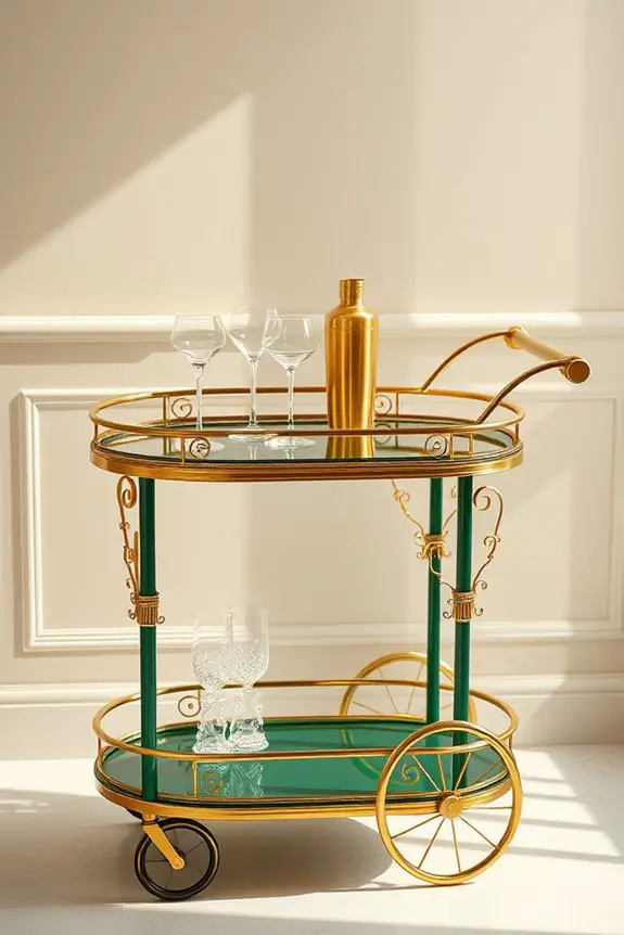 luxe green gold elegance