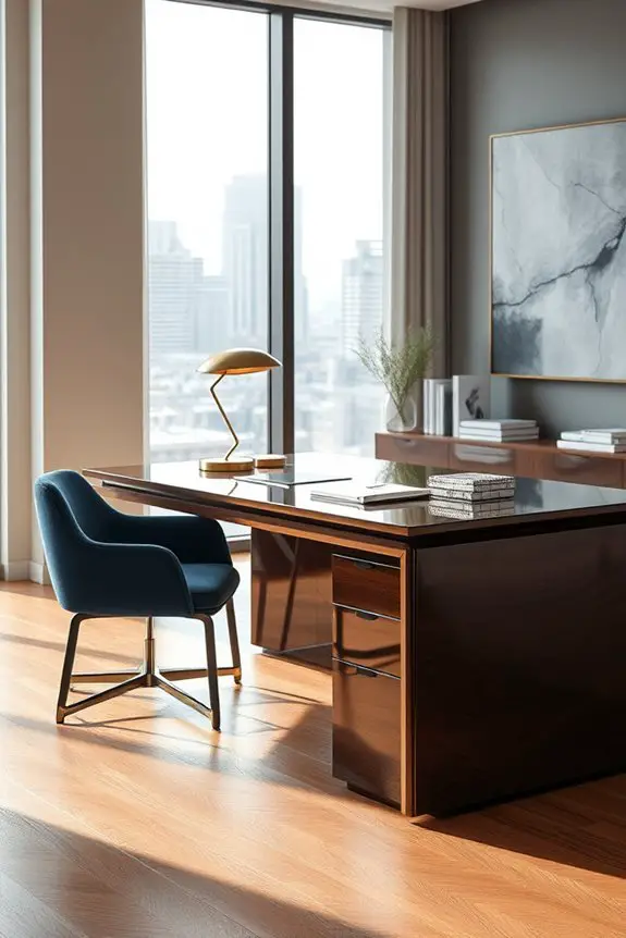 luxe office design elements