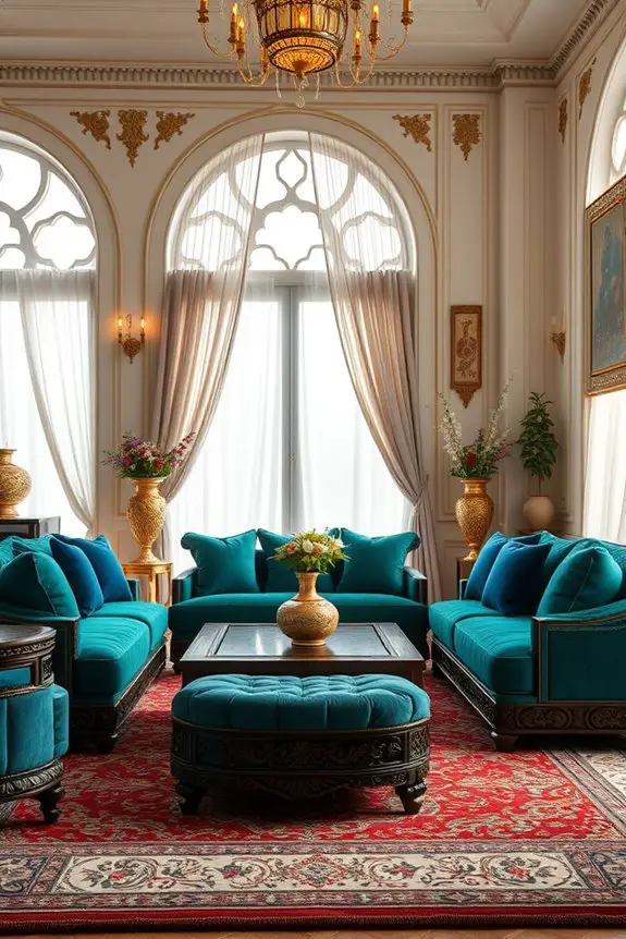luxurious arabian ottoman seating options