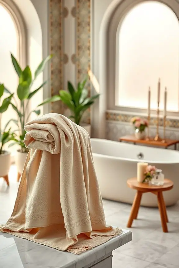luxurious arabic inspired bath linens