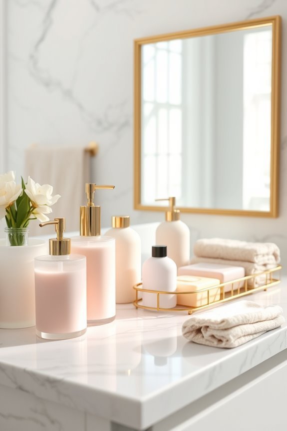 luxurious bathroom finishing touches