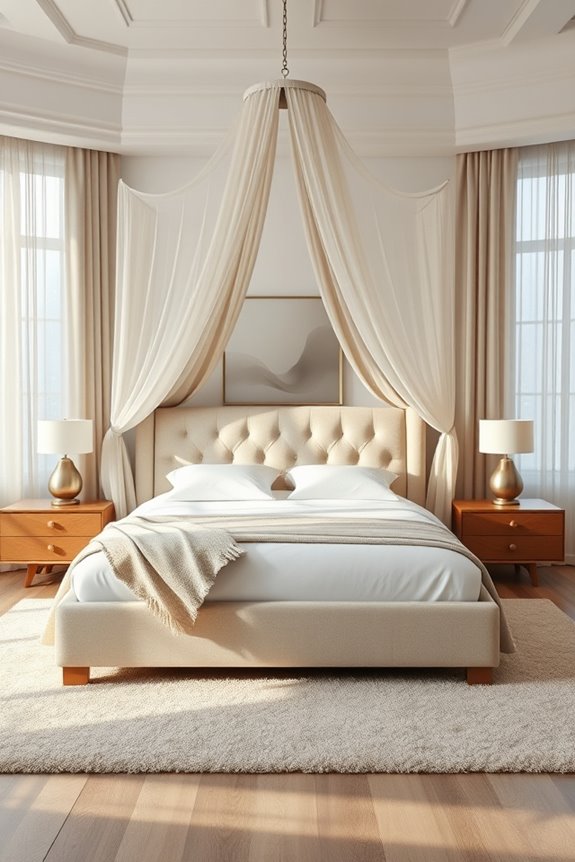 luxurious bedroom canopy transformation